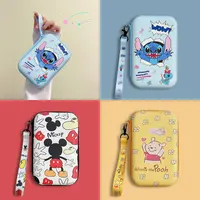 Anime Disney Storage Bag Cartoon Lilo&Stitch ID Card Earphone Zero Bags Cute Storage Bag Kids Coin Purse Data Cable Storage Box 1