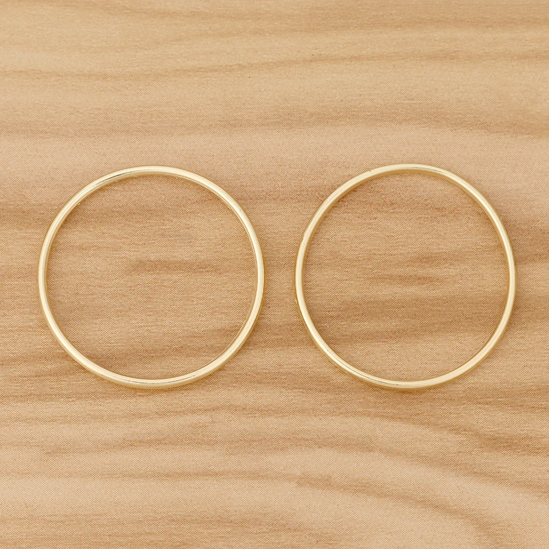 

20 Pieces Gold Color Open Circle Round Connector Charms Pendants for DIY Earrings Jewellery Making Accessorie