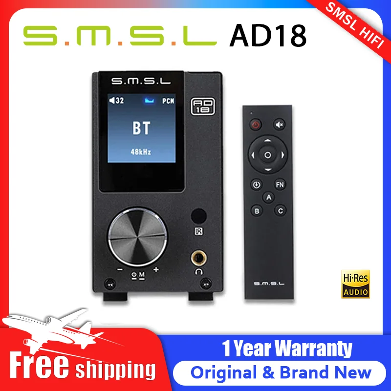 Smsl Amp SMSL AD18 HiFi Amplifier 80Wx2 Class D Stereo Power