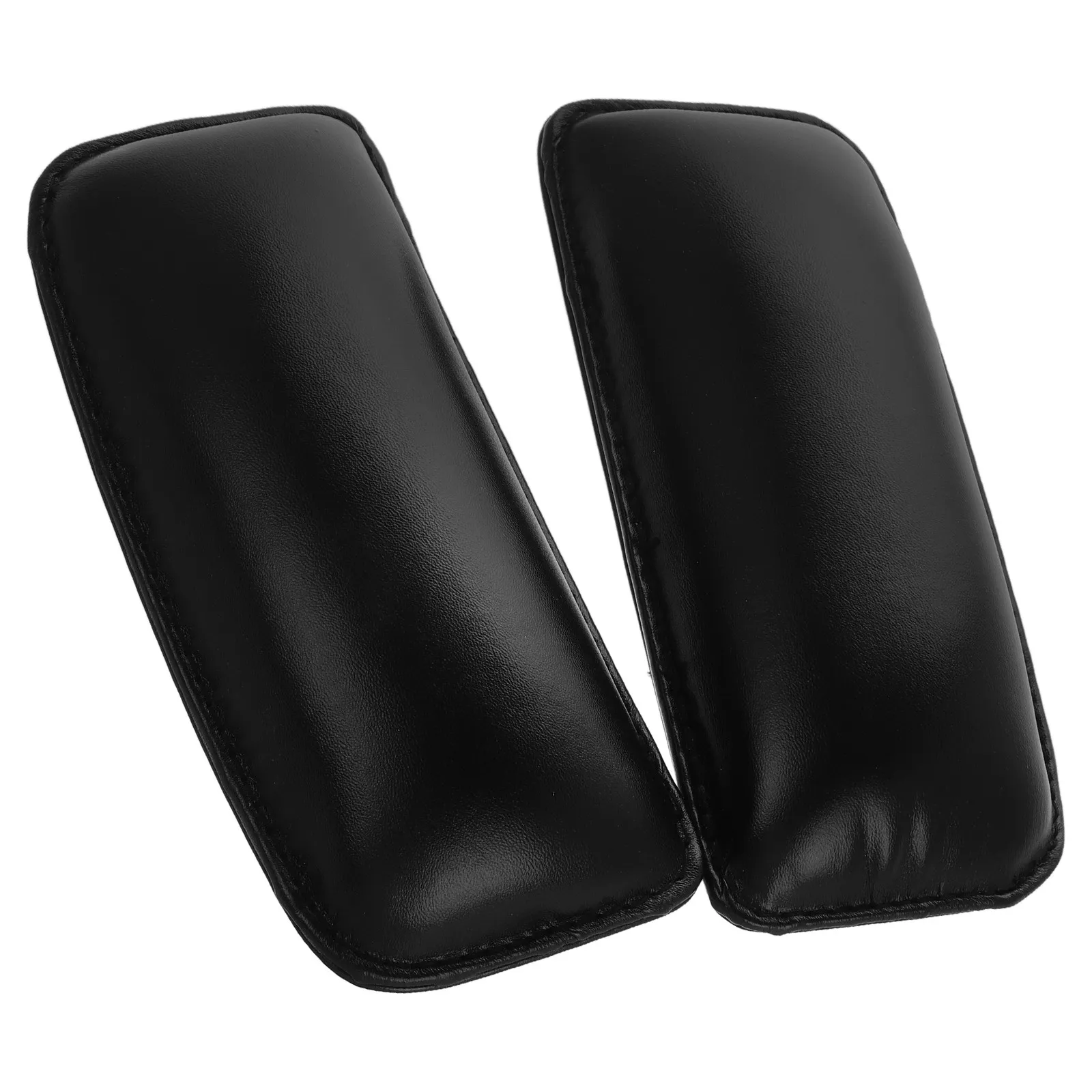 2Pcs 자동차 무릎 쿠션 운전자 좌석용 두꺼운 다리 지지 패드 PU 라텍스 스폰지 편안한 미끄럼 방지 탈착식 세척 가능