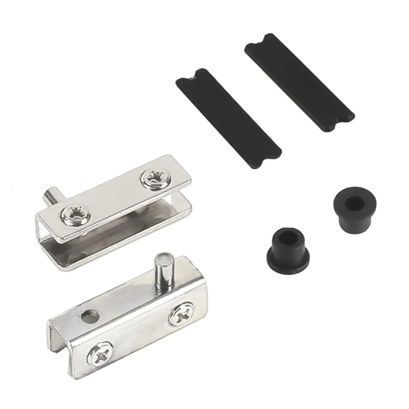 Pack of 2 Stainless Steel Glass Door Hinges 5-6mm Thick Glass Convenient Secure Installation stainless steel hinges door hinges