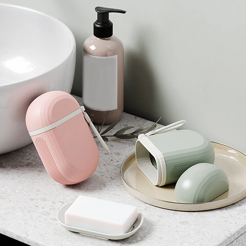 Travel Soap Dish With Drain Water Portable Soap Storage Box Sealed Waterproof Soap Holder Container Bathroom Supplies Camping 3