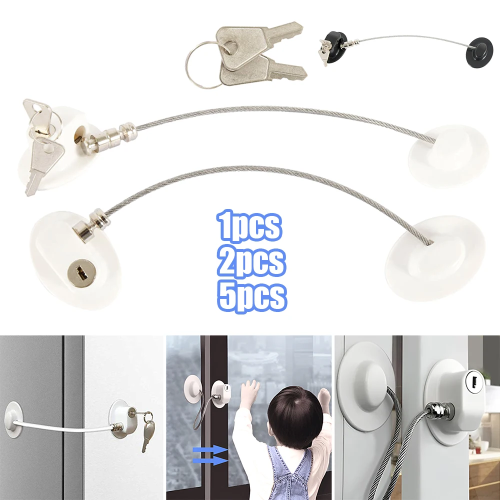Refrigerator Limit Lock Highly Secured Refrigerator Lock with Key File Drawer Freezer Door Child Safety Cabinet Locks