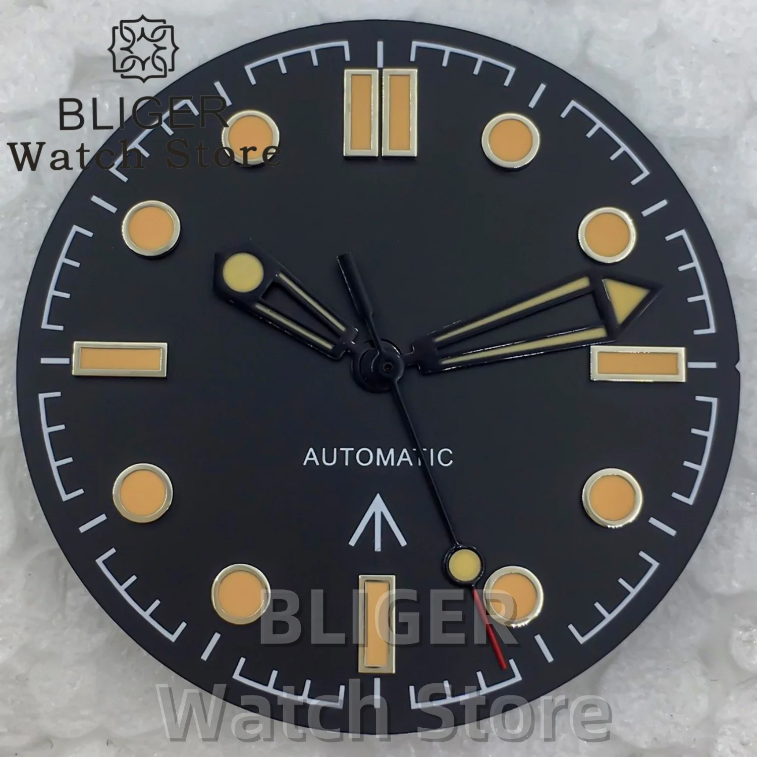 Cadran De Montre 28.5 Mm Avec Fenêtre Date - Compatible Mouvement NH34 NH35 NH36