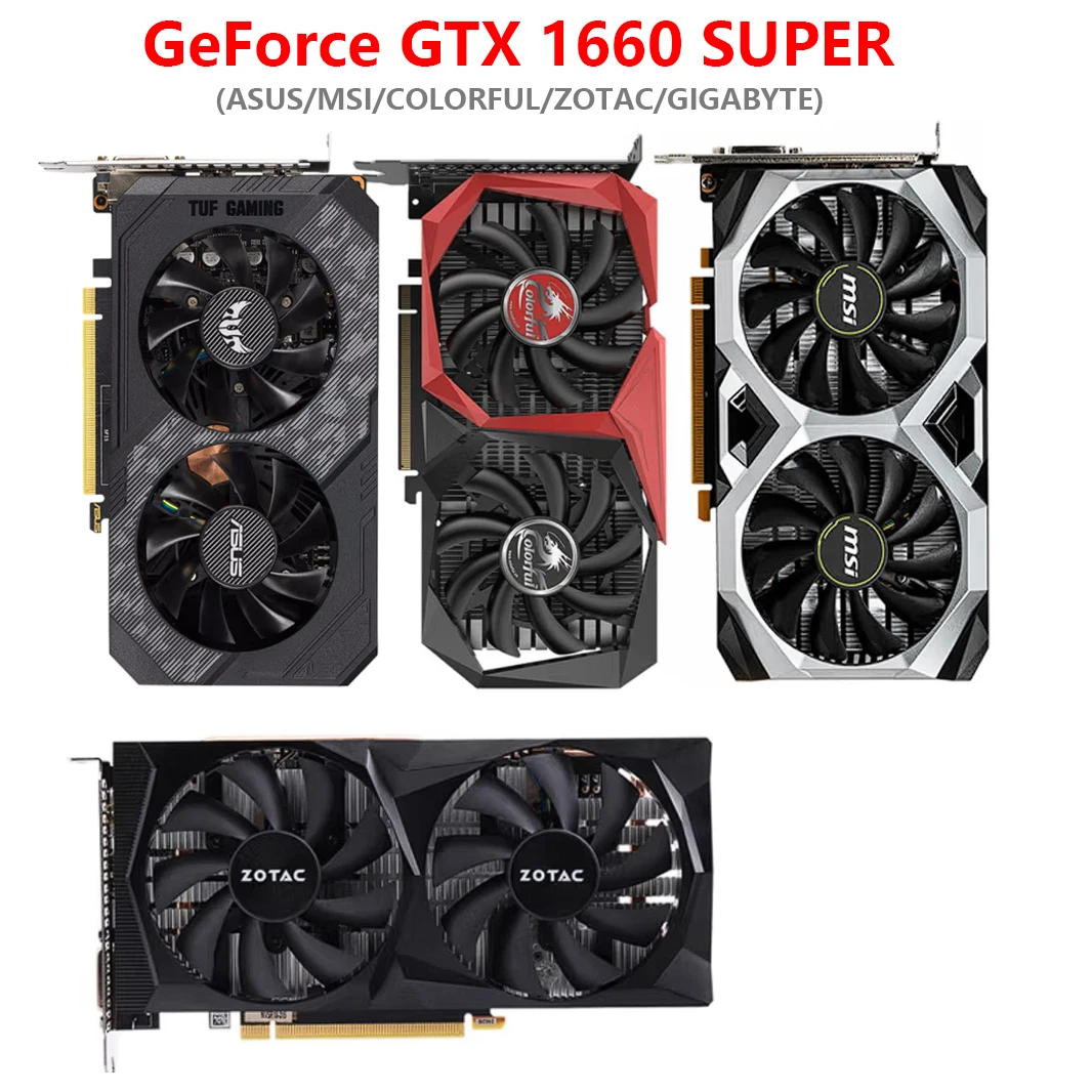 

Игровой Настольный ПК GTX 1660, супер 6 ГБ, игровые видеокарты Asus/MSI/GIGABYTE/COLORFUL/ZOTAC GTX1660s
