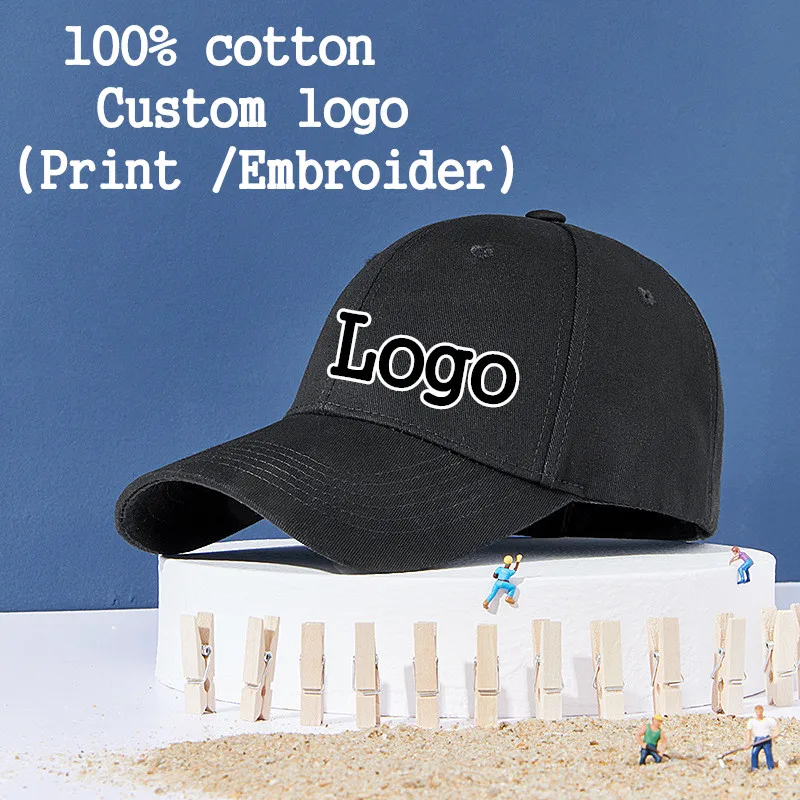 

Solid men Women casual custom logo baseball cap Adult adjustable sports hat Trucker tennis hip hop hats