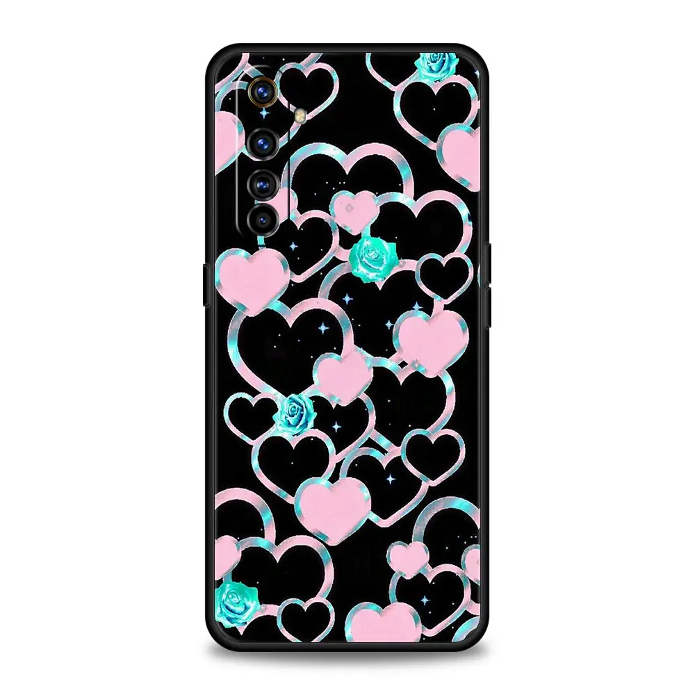 Gold Rose Love Heart Phone Case - Elegant Protective Cover