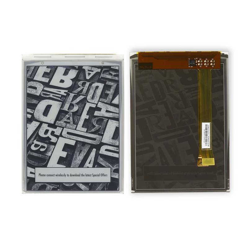 6" E-ink screen ED060SCT 800*600 E-book reader lcd Display screen no touch or light e ink display hat