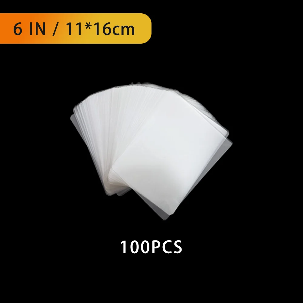 100 قطعة فيلم الترقق الحراري PET للصور/الملفات/الب...