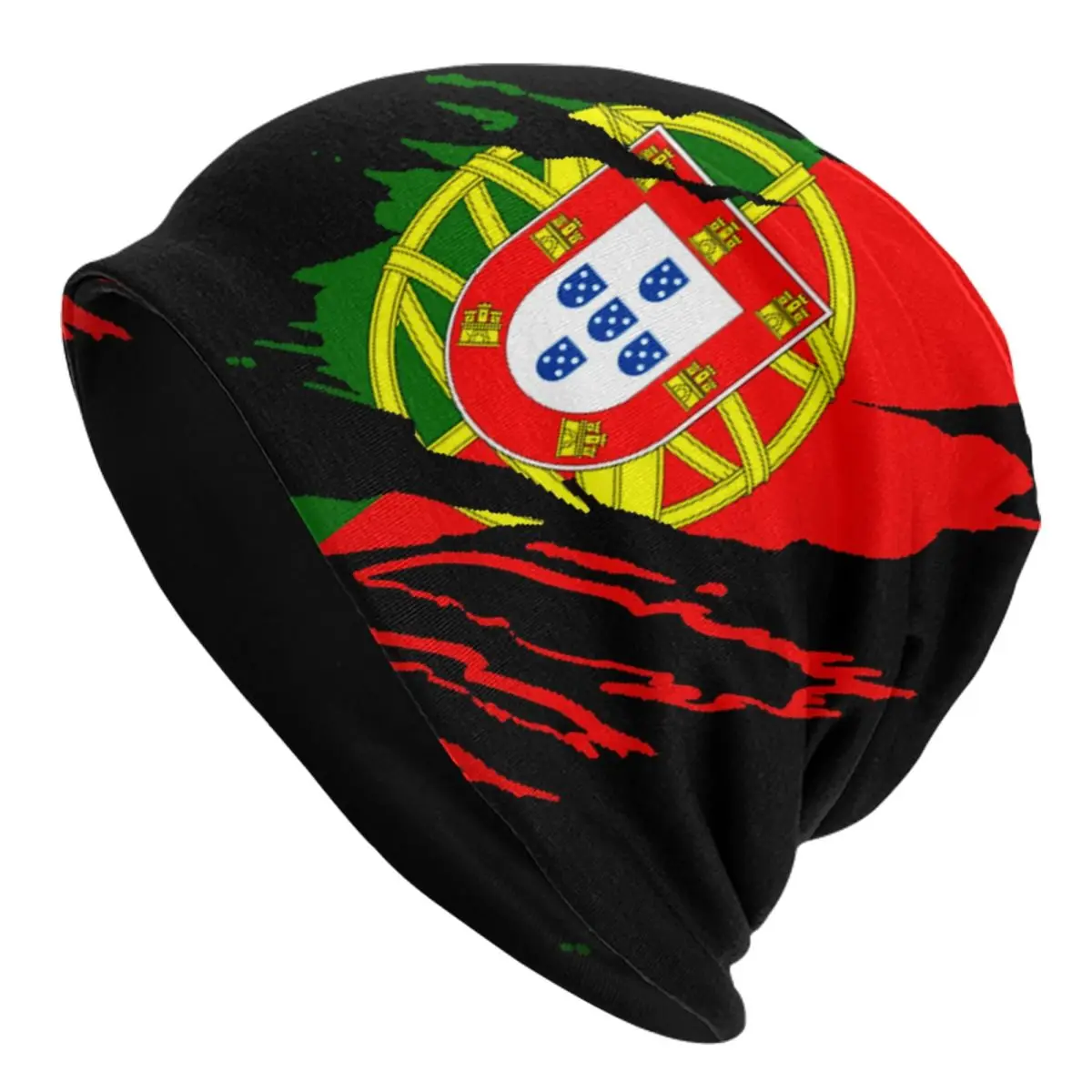 

Flag Of Portugal Cap Cool Autumn Winter Street Skullies Beanies Hats Spring Warm Thermal Elastic Bonnet Hat