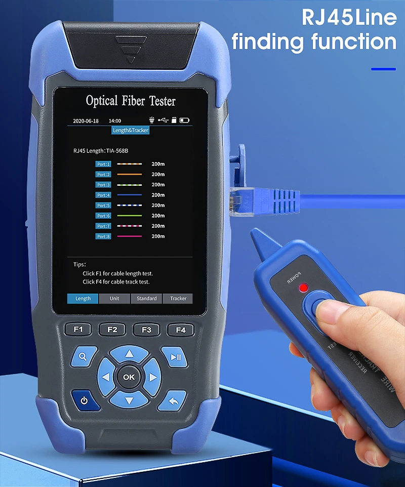 AUA900D/900A 60KM OTDR Fiber Optic Cable Tester Multi-functional Optical Time Do