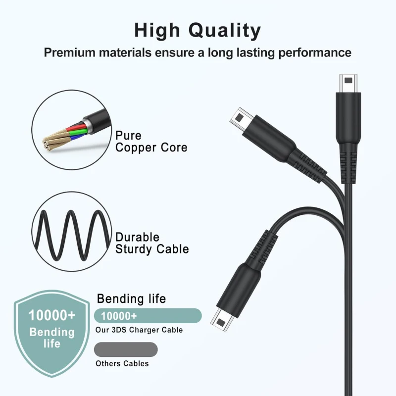 1Pc USB-C 입력 충전 변환기, 휴대용 Type-C-3DS 전원 케이블, Nintendo 2DS XL/LL, 새로운 2dsxl/2dsll, NDSI Handhe에 적합