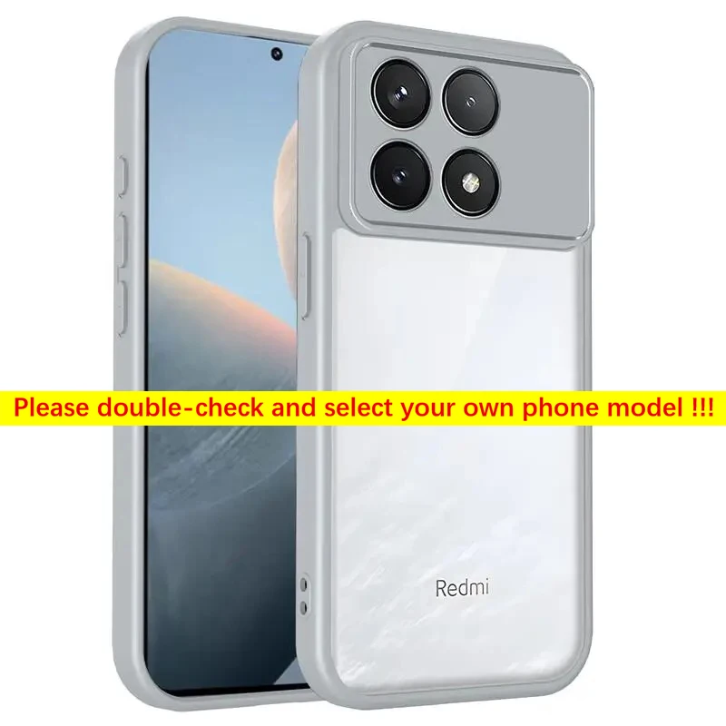 Colorful Luxury Transparent Acrylic Shockproof Ultra-Thin Phone Cover