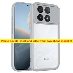 Colorful Luxury Transparent Acrylic Shockproof Ultra - Thin Phone Cover - Poco F8 ultra (Gray)