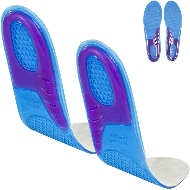Gel Insole Silicone Orthopedic Man Women Anti-Shock Shoe Inserts Arch Support Flat Foot Cushion Insoles for Feet_voghion.com
