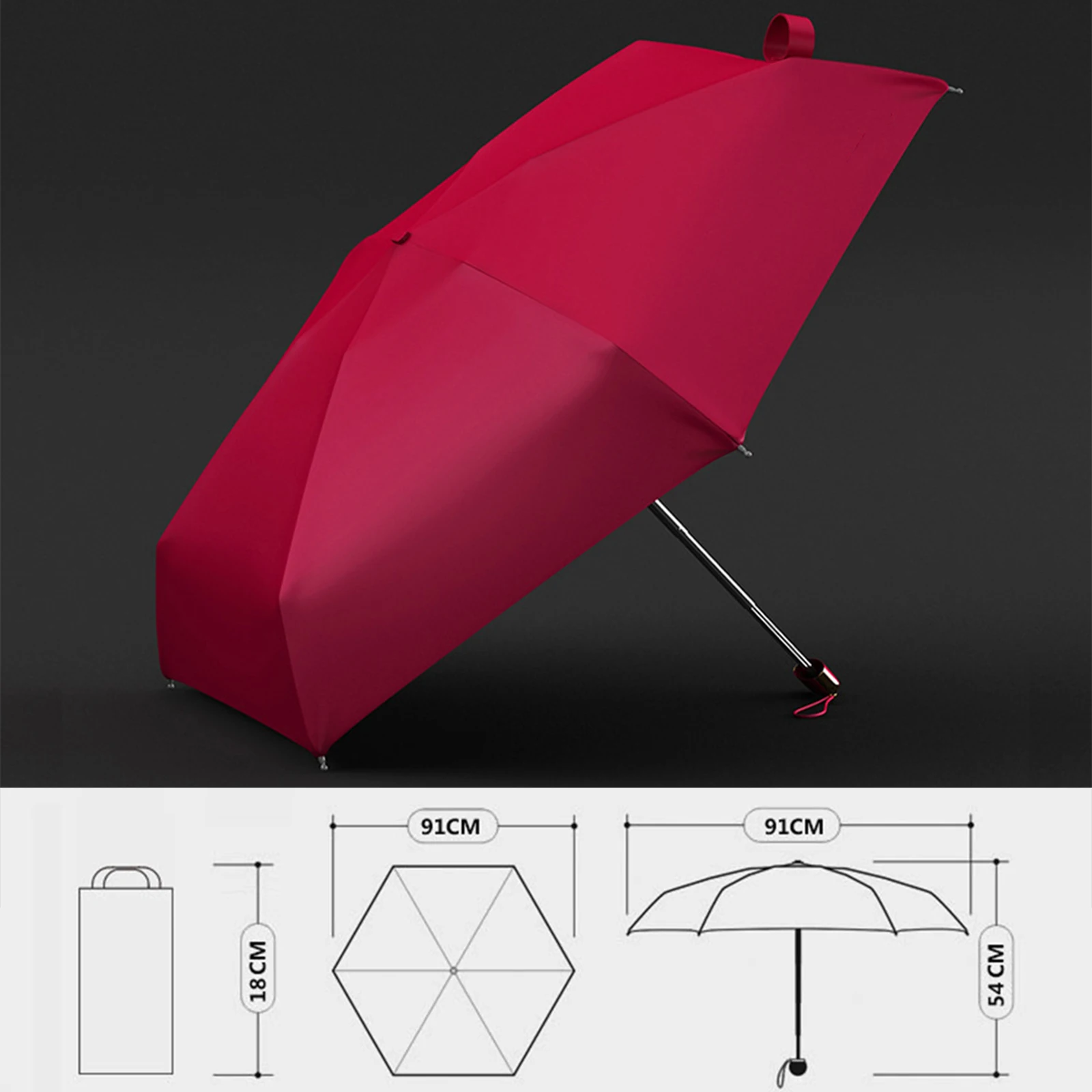 Flat Cute Mini Phone Umbrella for Women Portable Outdoor Pocket Sun Parasol Summer Shade Umbrellas for Girls