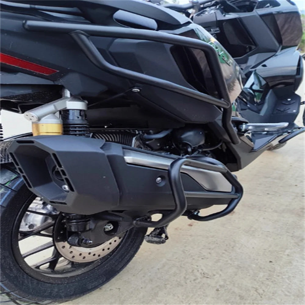 혼다 ADV350 adv350 블랙 카본 스틸 배기 바