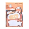 4 Piece Cartoon Adhesive Cute Sticky Notes Notepad Memo Pad Stationery Notebook Sticker Decoration 5