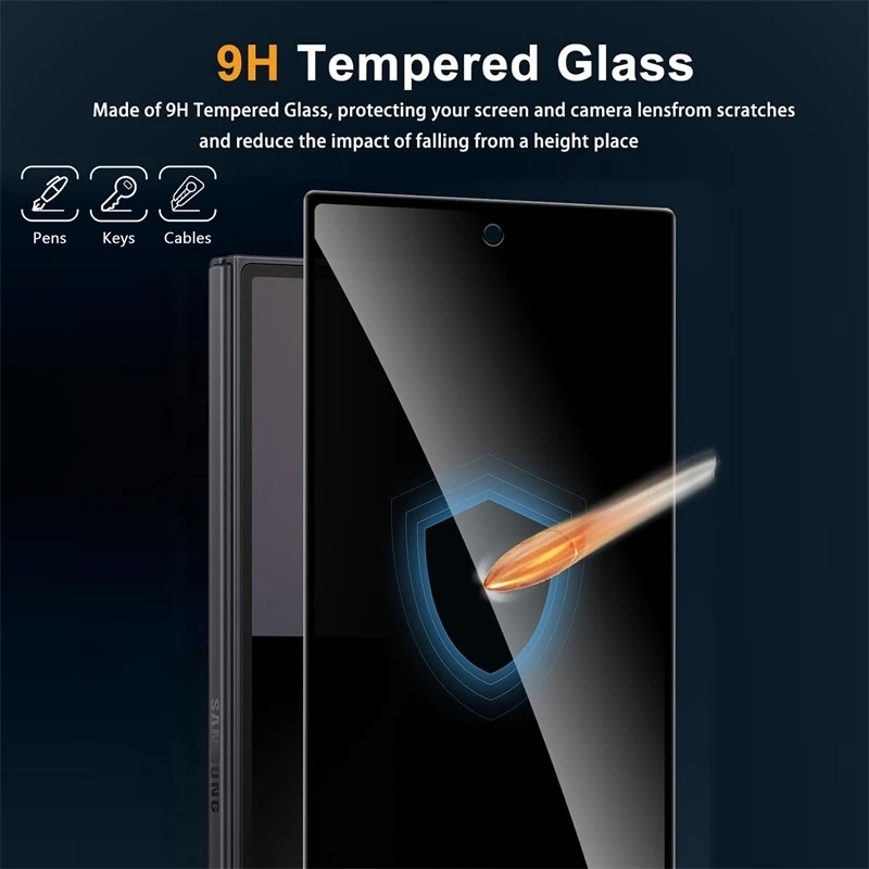 Premium 9H Privacy Tempered Glass Anti-Spy Screen Protector