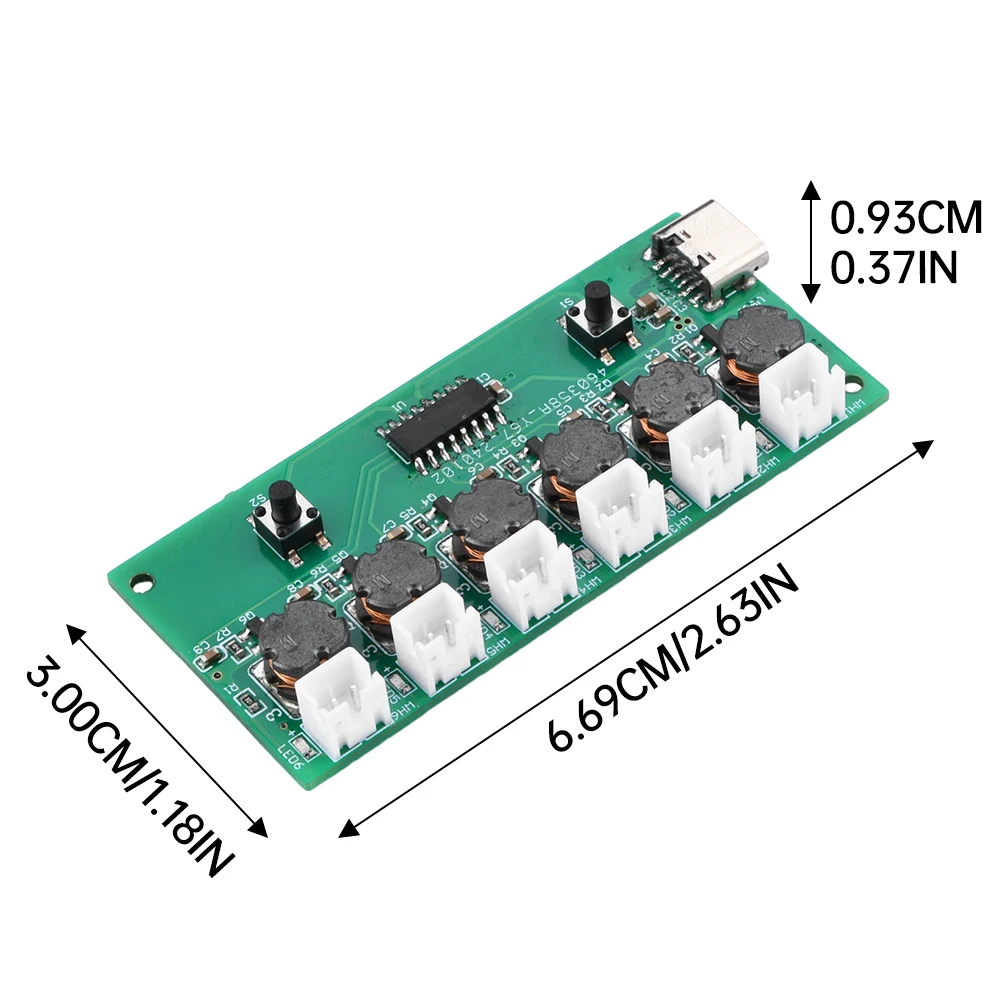 Type-C USB Mini Humidifier DIY Kits Mist Maker and Driver Circuit Board 6 Fogger Atomization Film Atomizer Sheet Oscillating