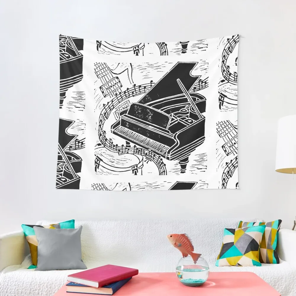 

Grand Piano Tapestry Home Decorations Home And Comfort Decor Cute Room Decor Room Decoration Aesthetic Tapestry