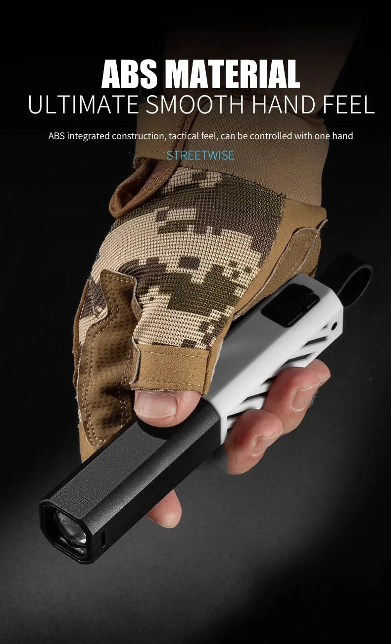 Description Picture 3 of itemHigh Strong Power Zoom Led Flashlights 18650 Battery Tactical Torch Light USB Charging Camping Fishing Emergency Zoom Lantern