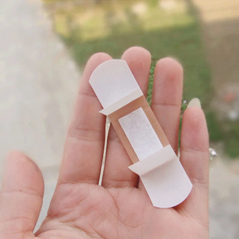 100pcs/lot Baby Self-Adhesive Plaster Hemostasis Sticker First Aid Bandages Band Aids Waterproof Breathable Patches Curitas