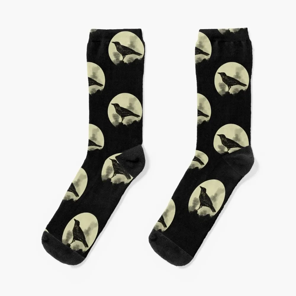 

Crow Socks Rugby aesthetic Stockings anti-slip Girl'S Socks Men's
