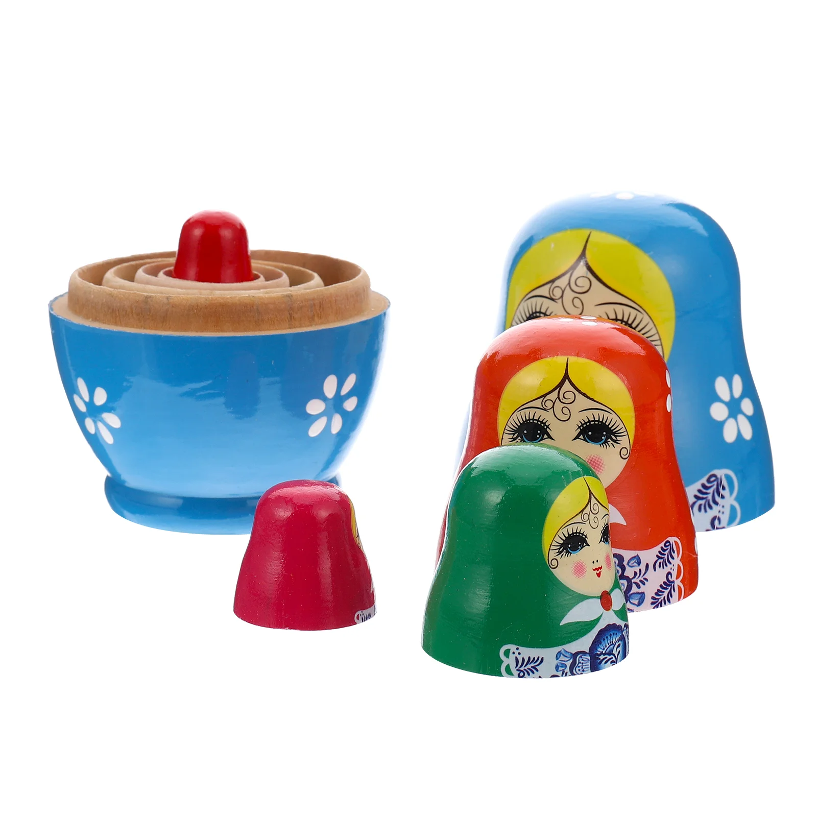 

Matryoshka Nesting Gift Birthday Wood Crafts Stackable Figurine Toy Stacking Gifts