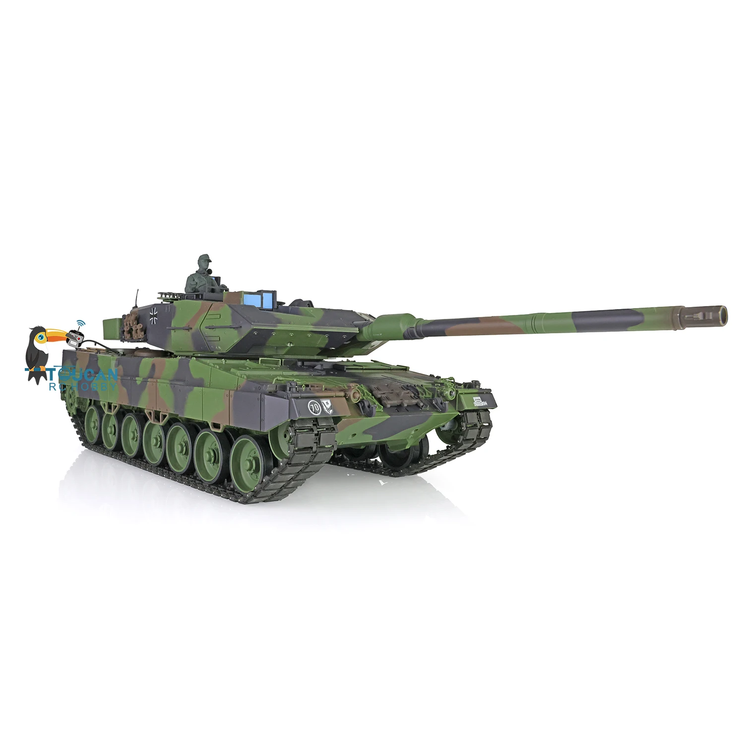 2.4Ghz Heng Long 1/16 Scale 7.0 Plastic Ver Leopard2A6 RTR RC Tank Model 3889 RC Panzer Vehicle TH17573 5