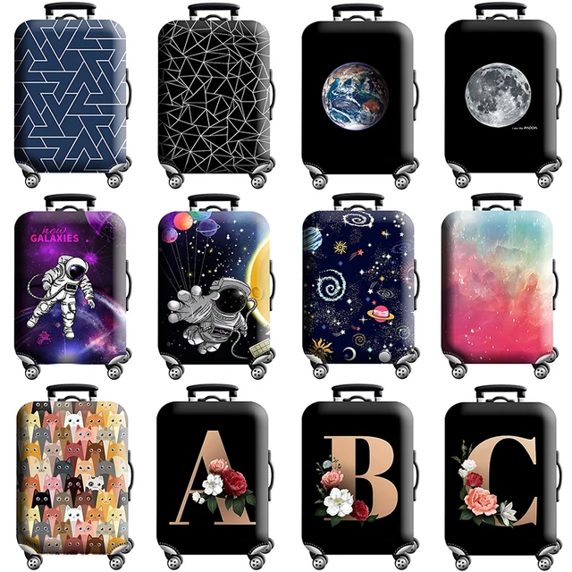 Luggage Cover Stretch Fabric Suitcase Protector Baggage Dust Case Cover Suitable for18-32 Inch Suitcase Case Travel Organizer