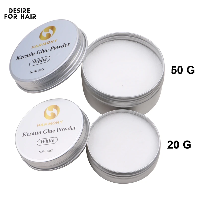 50g Keratin Glue Powder for Hair Extensions White Black Brown Strong Italian Keratin Glue Hot Melting for Hair Extension Apply