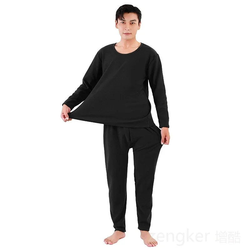 Men's autumn winter thermal underwear thickened thermal suit pijamas 8XL 9XL