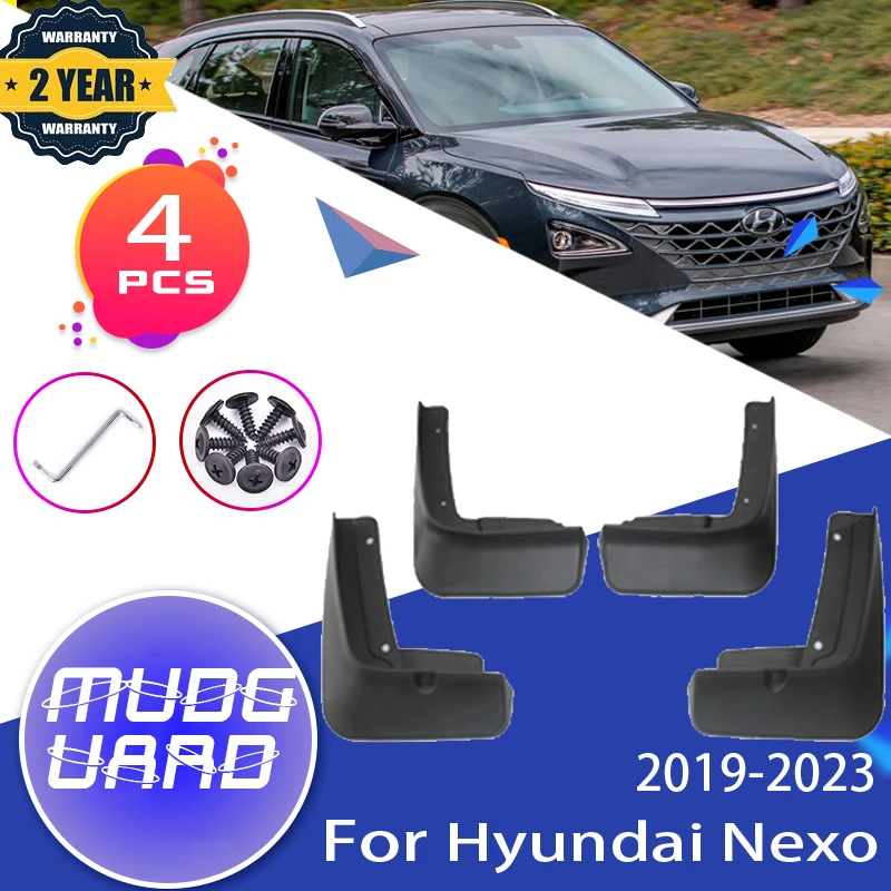 

Car Mudflaps for Hyundai Nexo FE 2023 Accessories 2019~2022 Fender Mud Guards Splash Flaps Mudguards Auto Accessories 2021 2020