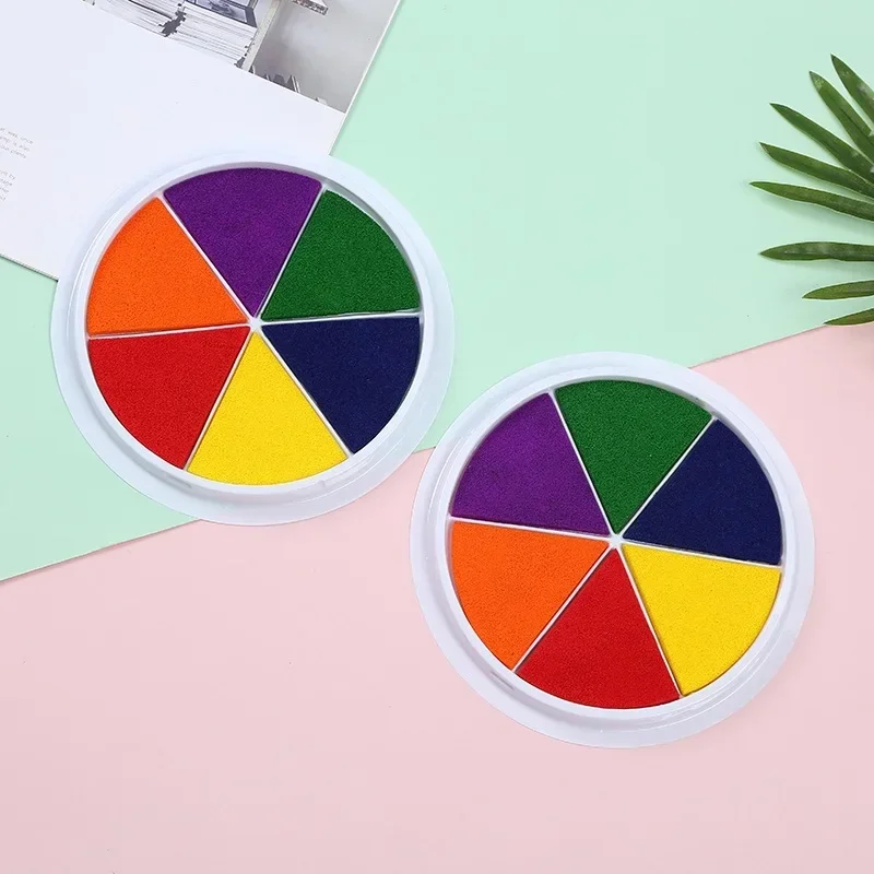 Baby Palm Colorful Ink Wash Footprint Graffiti Colored DIY Newborn Full Moon Growth Souvenir Children's Day Birthday Gift