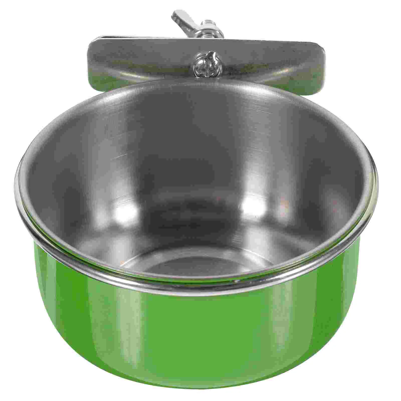 

Parrot Food Bowl Metal Bird Food Feeder for Cockatiel Parakeet Budgerigar