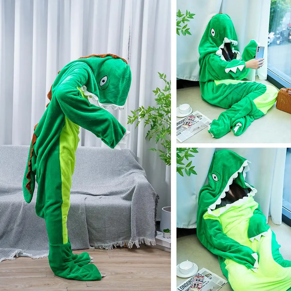 DinosaurBlanketSuperSoftDinosaurPajamasBlanketFlannelHoodieDinosaurBlanketAnimal