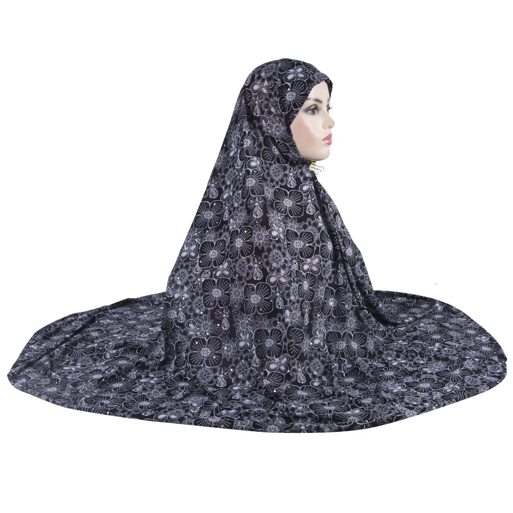 

Новая приблизительная деталь, готовый шарф, шаль Khimar, цельный шарф Amira, мусульманская повязка на голову, размер XL, 110*100 см