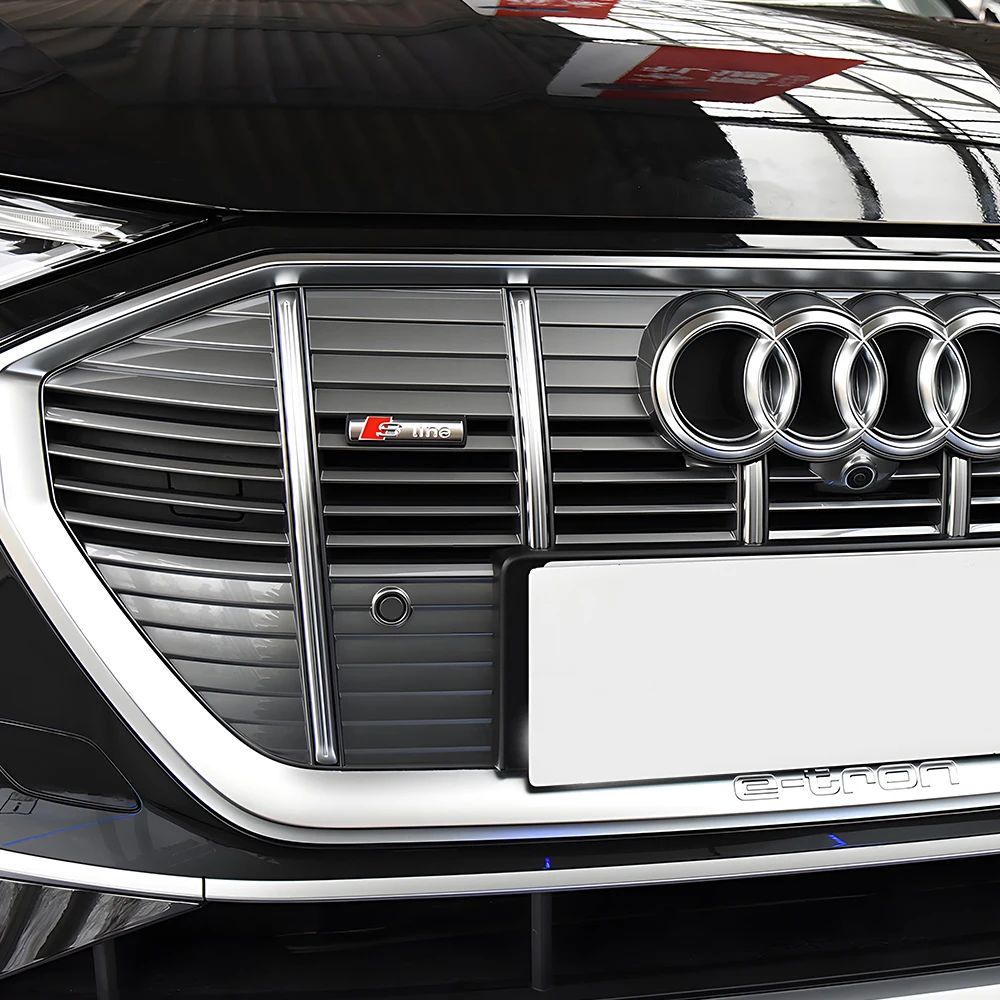 3D S LINE Emblem Auto Frontgrill Abzeichen Karosserie Kofferraum Aufkleber Dekoration Mittelabdeckung für Audi A4 B8 A3 8P Q3 8U 8V A6 8R 4L Q2 RS – Detail 8