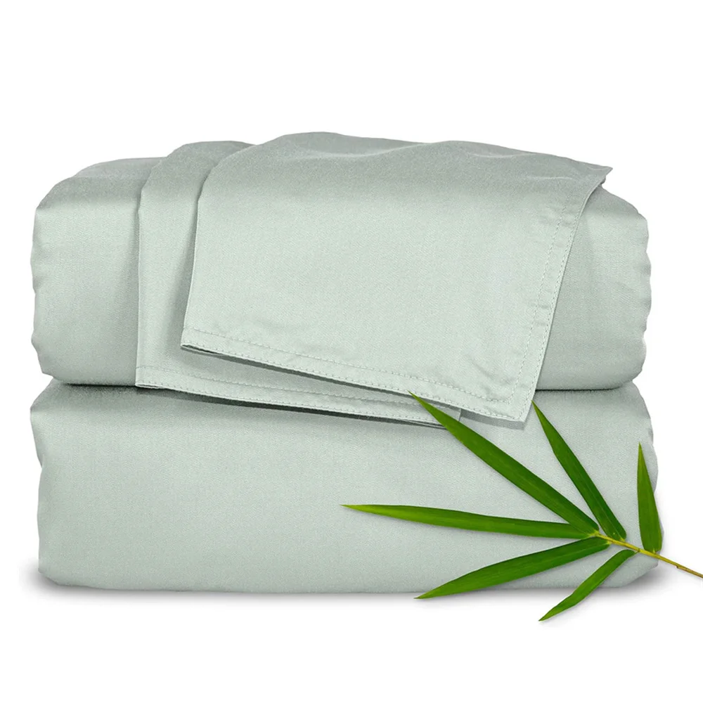 Pure Bamboo Bed Sheet Set 4/6Pcs Luxury 100% Organic Bamboo Bedding Set Smooth Soft Fitted Sheet Flat Top Sheet Pillowcase Silky