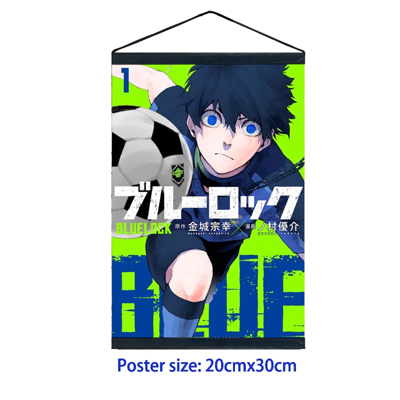 Anime Poster Blue Lock Isagi Yoichi Bachira Meguru Wall Scroll