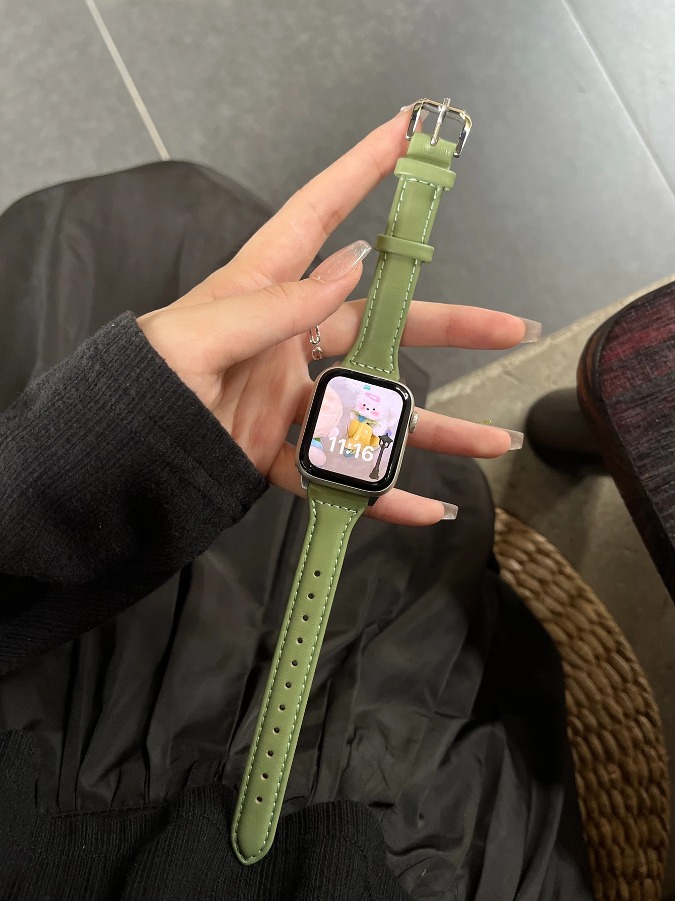 Women's Leather Loop Watch Band