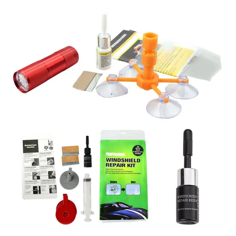 

DIY Car Windshield Repair Kit Tools Auto Glass Repair Fluid glass Scratch Crack Restore Fluid Glass Curing Glue Car Accessories