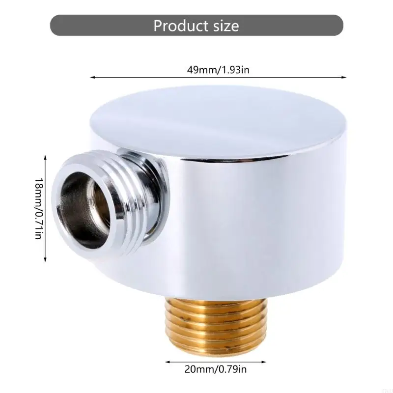 E7CD Shower Hose Wall Mount Connector Brass Construct Shower Hose Connector for Home