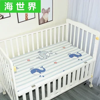 Lenzuolo per lettino per bambini 120 * 60 cm / 130 * 70 cm Lenzuolo con angoli per culla in cotone 100% Morbido coprimaterasso per lettino