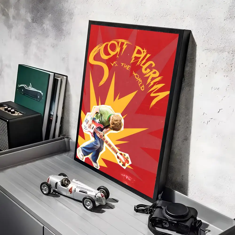 S-Scott Pilgrim vs the World Poster-Aufkleber, HD-wasserfeste Malerei, Wandkunst für Schlafzimmer, Wohnzimmer, Heimdekoration, Dekoration, Geschenk – Detail 5
