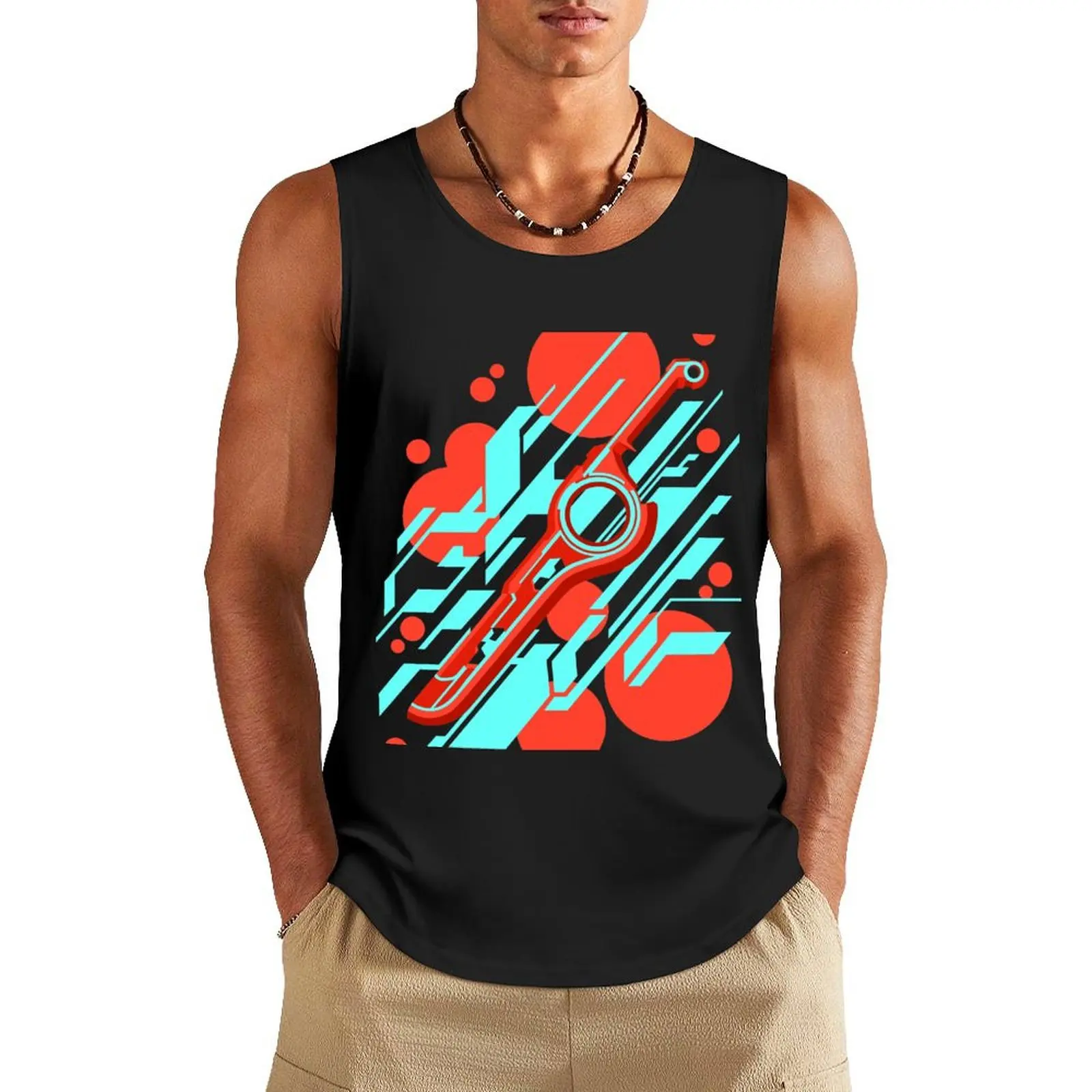Monado Abstract Tank Top Men's t-shirts Men's singlets gym wear men