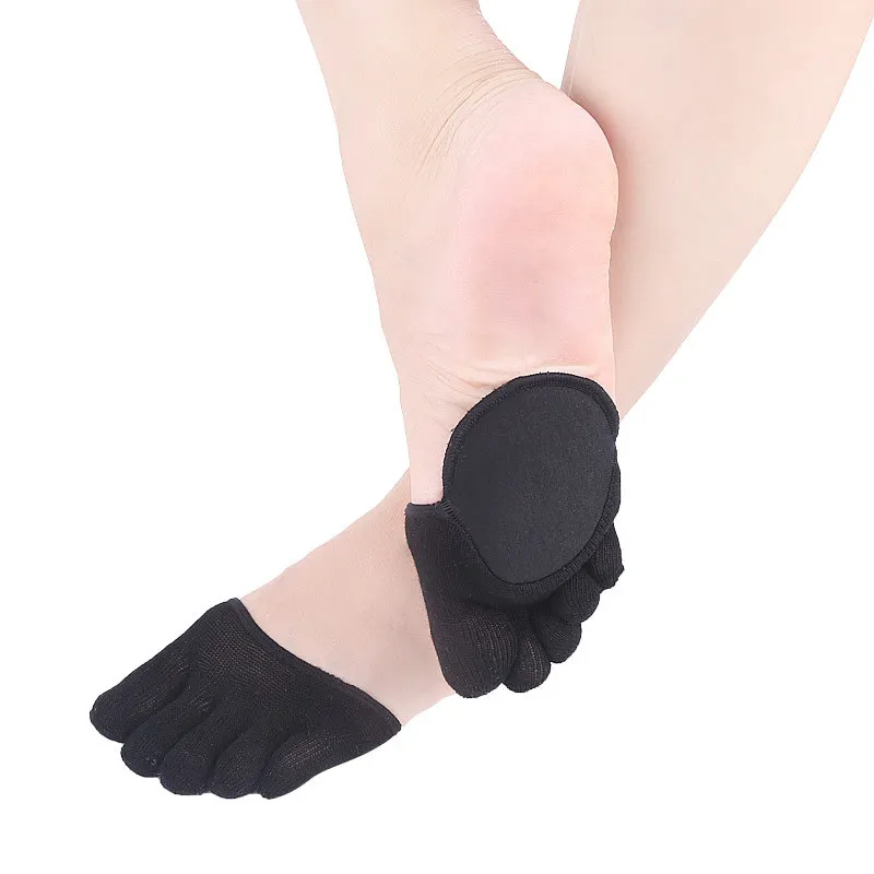 Toe Separators Toe Spreader Finger Toe Separator 4pcs = 2pairs Foot Care Separator Breathable Cotton Five Finger Toe Socks Elastic Bunion Sleeve Protector Hallux Valgus Corrector