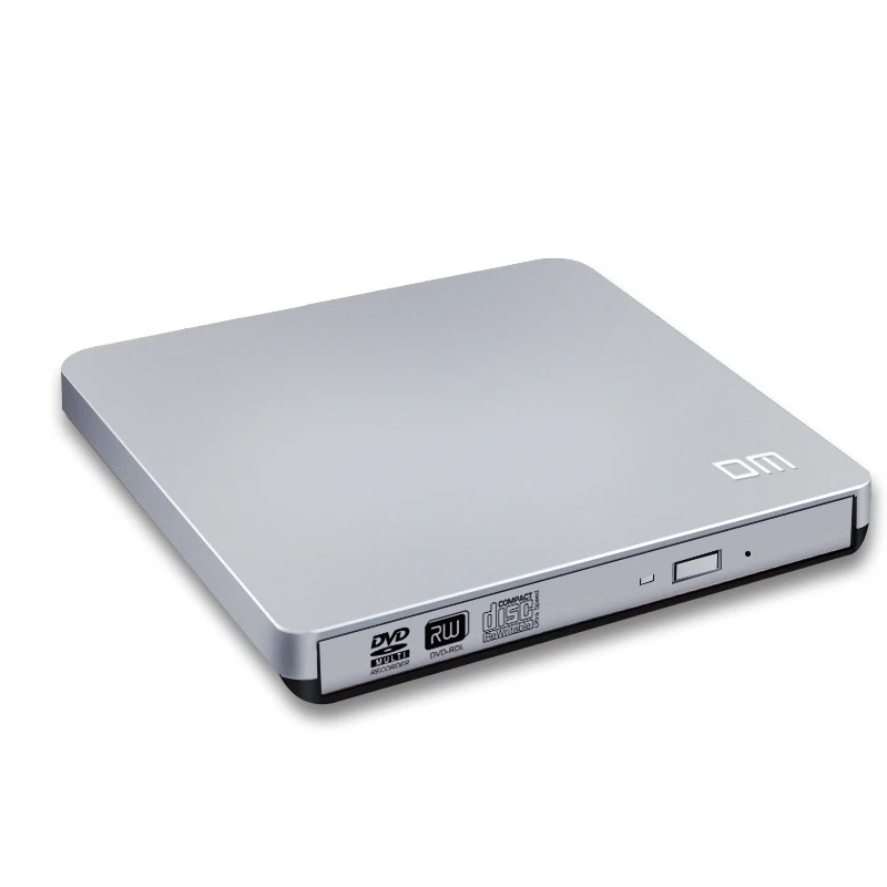 DM USB Optical Drive External USB 3.0 CD/DVD-ROM Combo DVD RW ROM Burner for Dell Lenovo Laptop for Mac OS DVD Drive