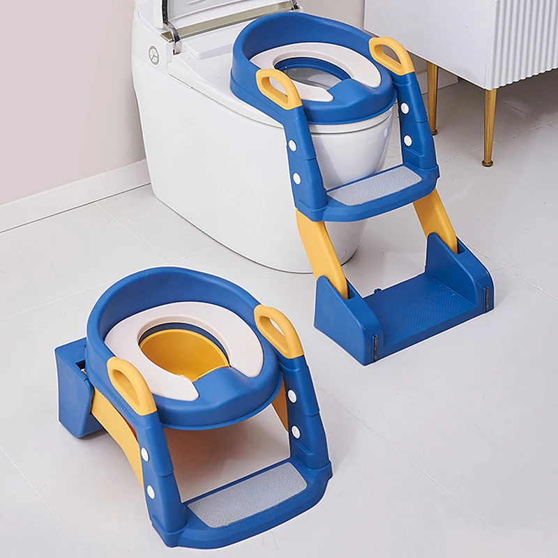Baby Potty Toilet Training Seat Multifunctional Household Foldable Foot Stool Baby Toilet Training Ladder For Kids